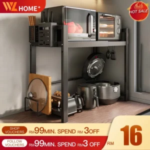 Microwave Rack Storage Rack Kitchen Rack Oven Rack Multi-layer kitchen Storage