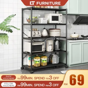 Kitchen Shelf Storage Rack With Wheel